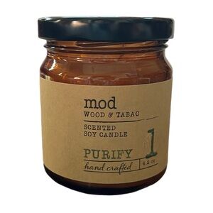 mod Soy Jar Candle, Wood & Tobac, 4.2 oz
